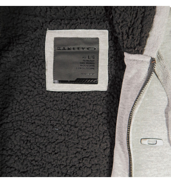 Moletom Oakley Grant Fleece Cinza com forro em La RELANÇAMENTO - 4