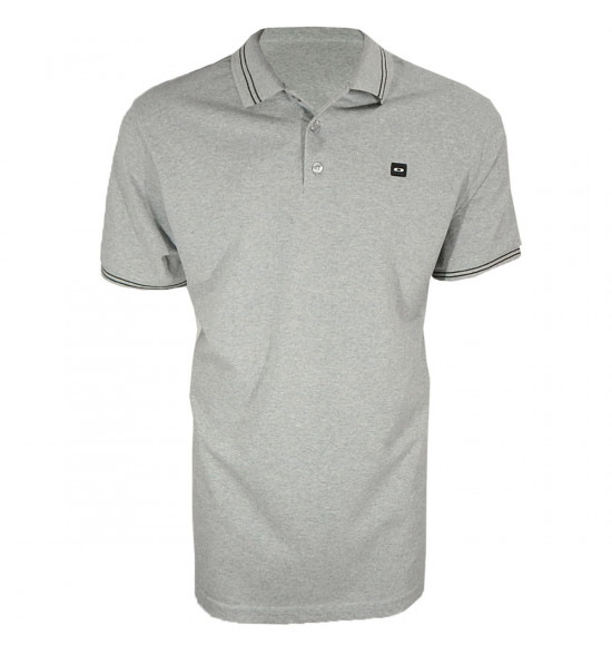 Camisa Polo Oakley Piquet Mege Cinza PROMOÇÃO