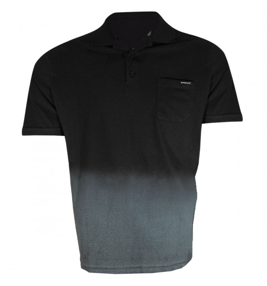 Camisa Polo Oakley Friction Degrade Preta LIQUIDAÇÃO
