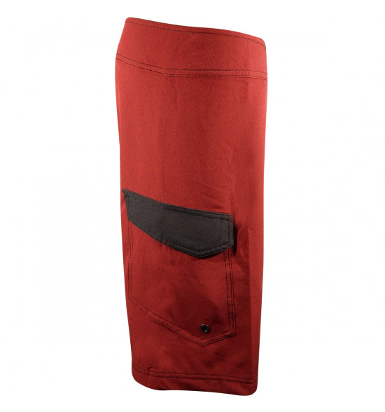 Rx Bermuda Água Alma de Praia Vinho com Elastano - 2