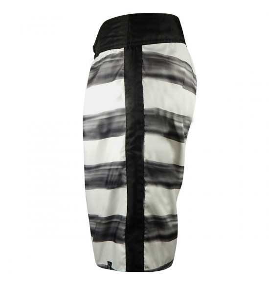 Rx Bermuda Água Alma de Praia Boarder Line Branca e Preta - 3