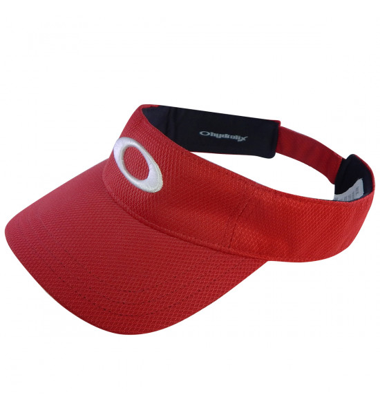 Viseira Oakley Golf Ellipse Visor Vermelha LANÇAMENTO