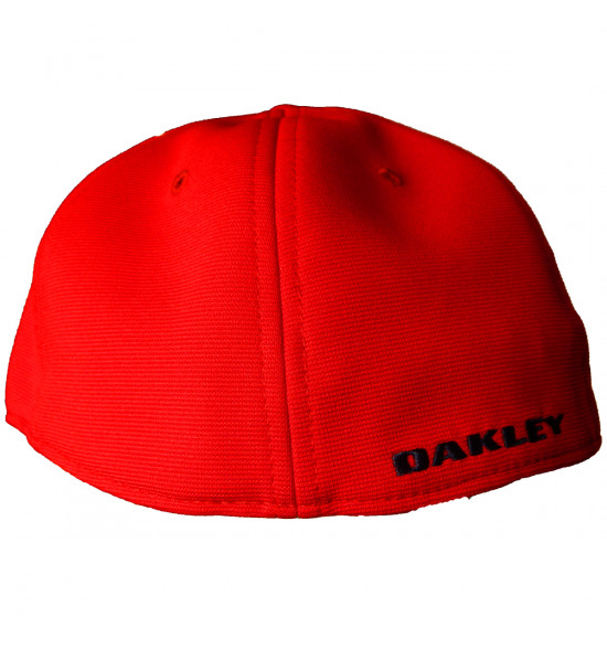 Boné Oakley Tincan Cap Vermelho com Logo Vermelho - 2