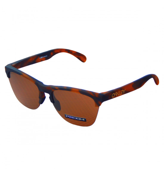 Óculos Oakley Frogskins Lite Matte Brown Tortoise/ Lente Prizm Tungsten