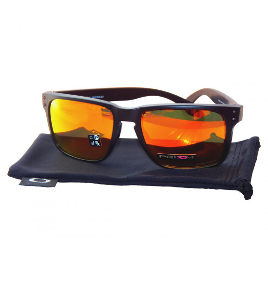 Óculos Oakley Holbrook XL Matte Black/ Lente Prizm Ruby - 2