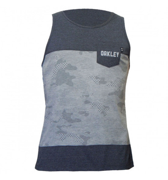 Regata Oakley Highest Camo Block Tank Cinza