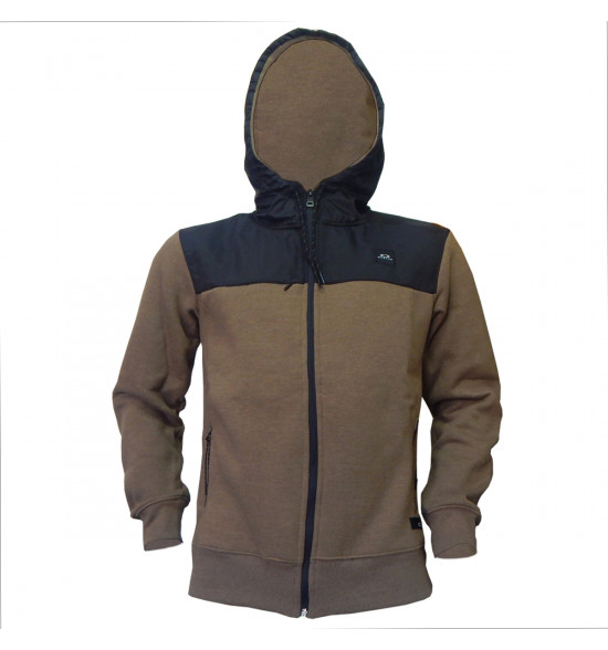 Jaqueta Moletom Oakley Protect F/Z Marrom com Preto - 2