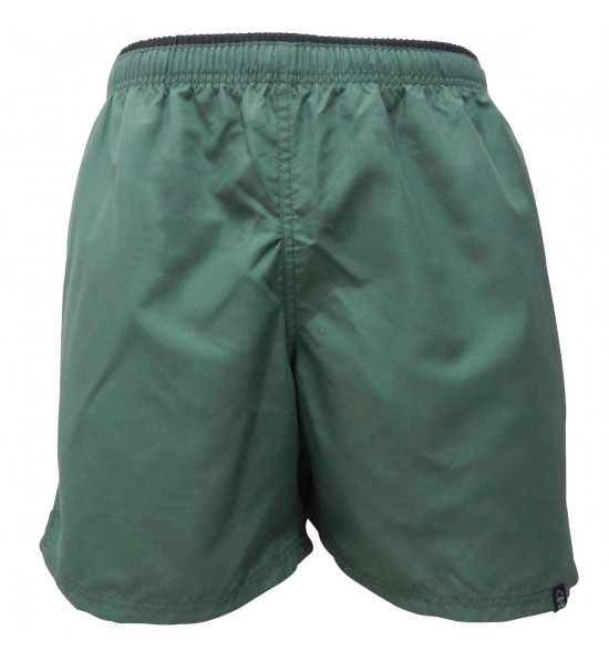 Shorts Água com Cordão Alma de Praia Verde com Forro Preto