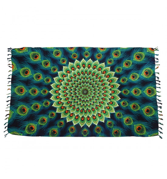 Canga Alma de Praia Estampa de Pavão - 2