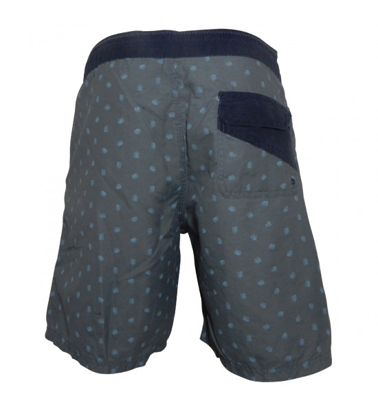 Rx Bermuda Água Alma de Praia Full Print Cinza Chumbo - 3