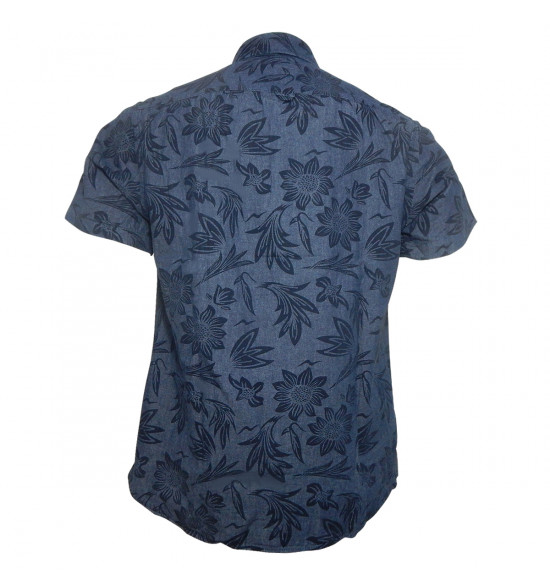 Camisa Alma de Praia Jeans Floral - 2