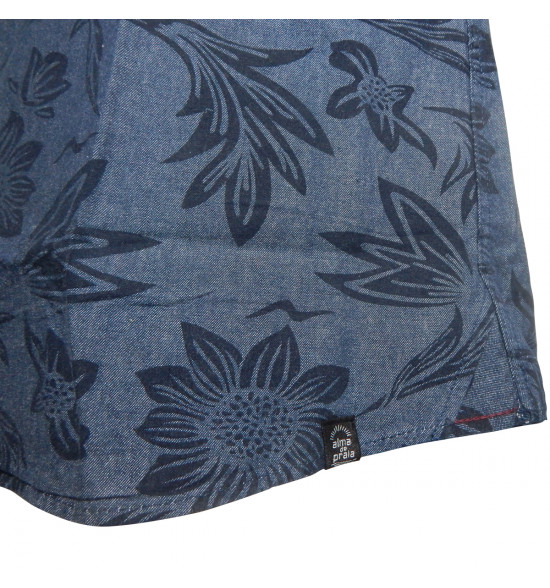 Camisa Alma de Praia Jeans Floral - 3