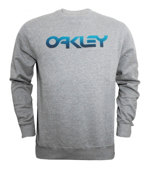 Moletom Oakley Mark II Pixel Tone Crew Cinza