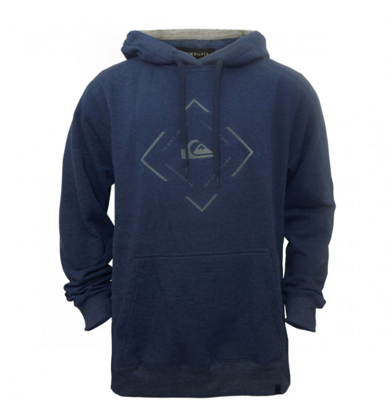 Moletom Quiksilver Canguru Square Medieval Azul