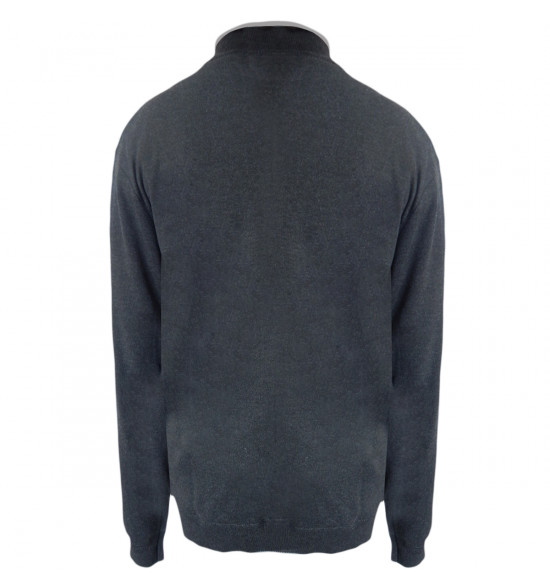 Suéter Alma De Praia Elgort com Ziper Preta - 2