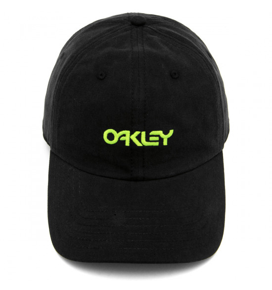 Boné Oakley 6 Panel Washed Cotton Hat Blackout - 2