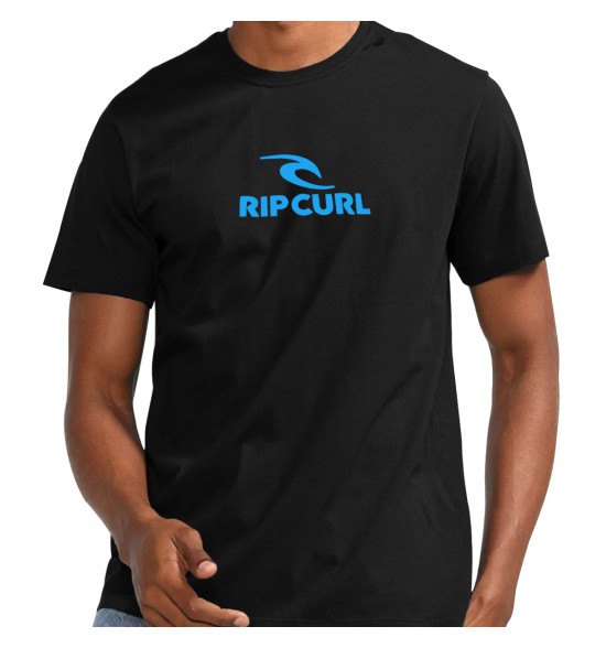 Camiseta Rip Curl Icon Tee Black - 3