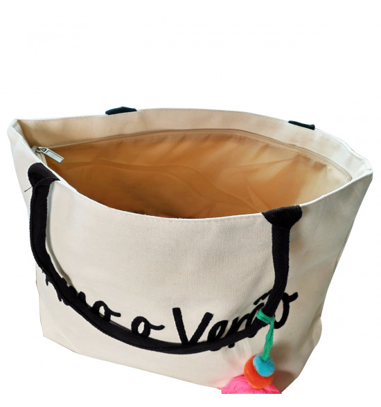 Bolsa Alma de Praia Amo o Verão Bege - 3