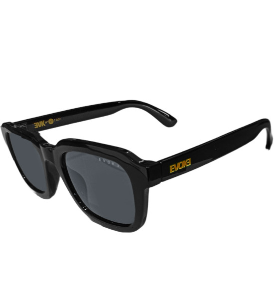 Óculos Evoke EVK 52 A01 Black Shine/Lente Gray Total