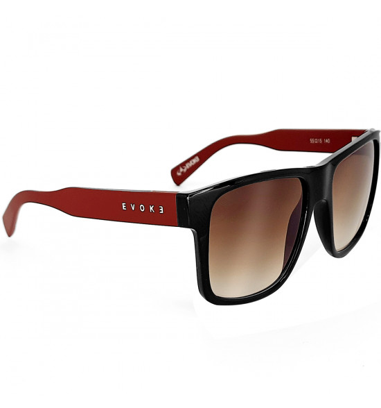 Óculos Evoke For You DS12 BR03 Black Matte Red/Lente Shiny Brown Gradient
