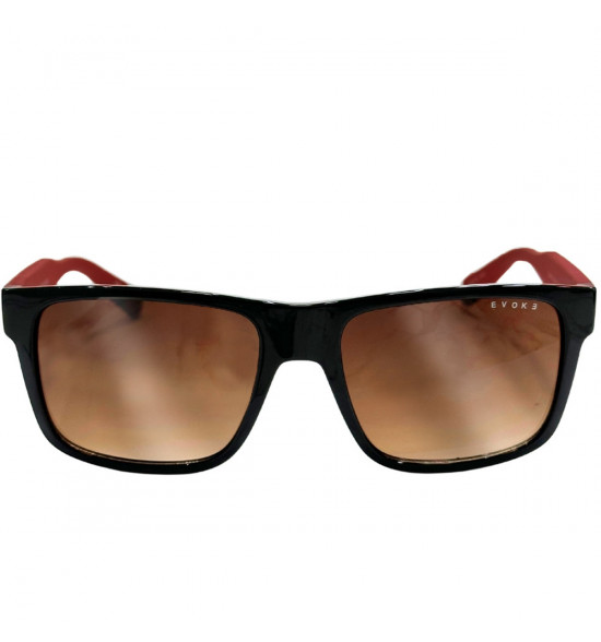 Óculos Evoke For You DS12 BR03 Black Matte Red/Lente Shiny Brown Gradient - 2