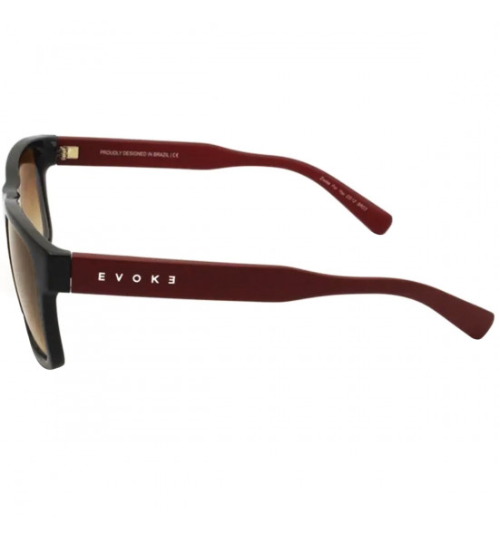 Óculos Evoke For You DS12 BR03 Black Matte Red/Lente Shiny Brown Gradient - 3