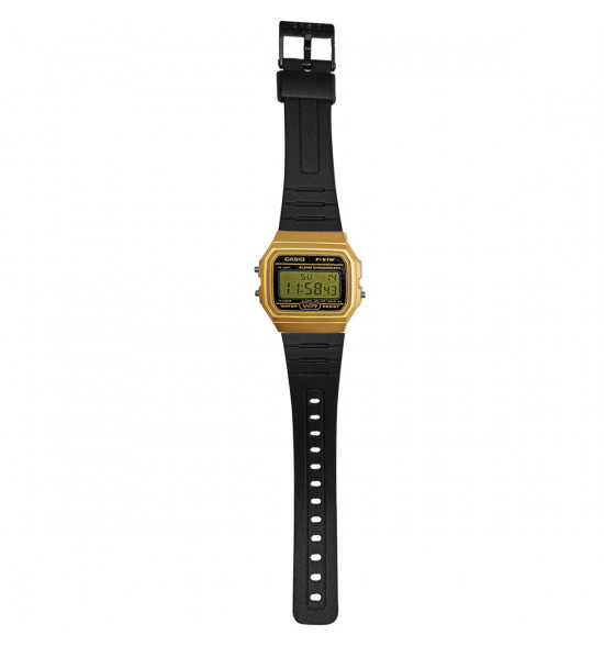 Relógio Casio Digital F-91WM-9ADF-SC Dourado e Preto - 2