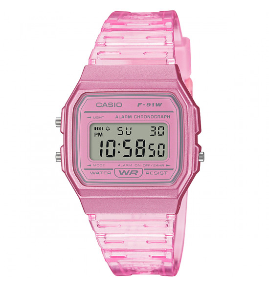 Relógio Casio Standard Digital F-91WS-4DF-SC Rosa
