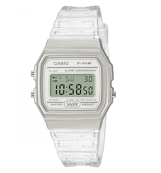 Relógio Casio Digital F-91WS-7DF-SC Cinza