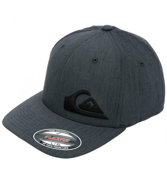 Boné Quiksilver Final Imp Charcoal Heather Preto