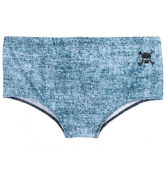 Sunga Oakley Dark Sport Skull Swim Trunk Azul