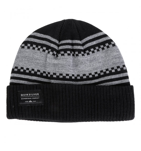 Gorro Quiksilver Checkerside Preto