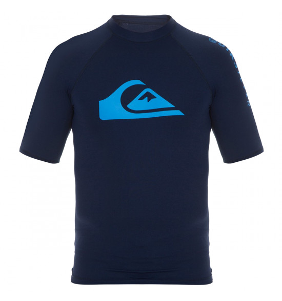 Camiseta Quiksilver de Lycra Rashguard Hawaii Azul