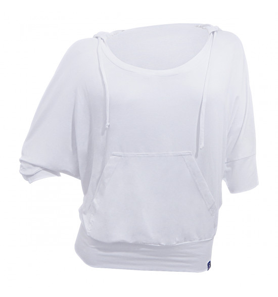 Blusa Morcego Alma de Praia Branca