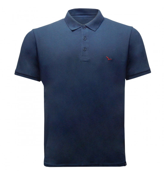 Rx Camisa Polo Alma de Praia Azul Noite Lisa