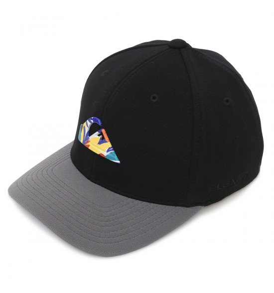 Boné Quiksilver Flex Plate Pack Preto