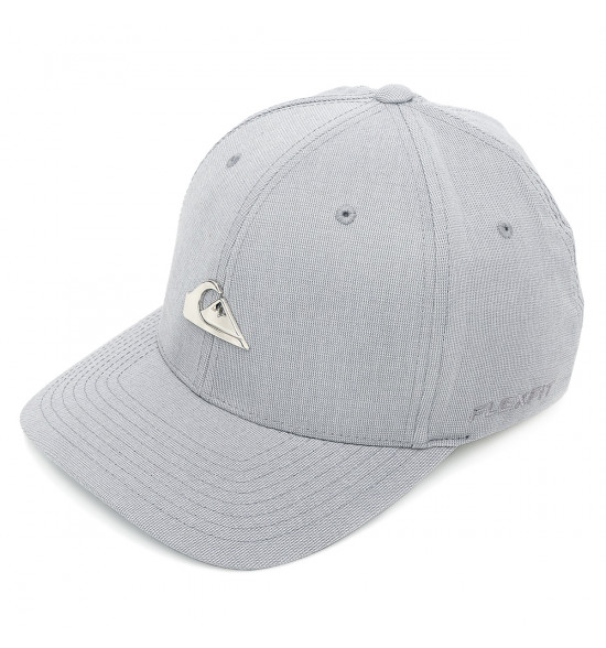 Boné Quiksilver Flex Silver Plate Cinza