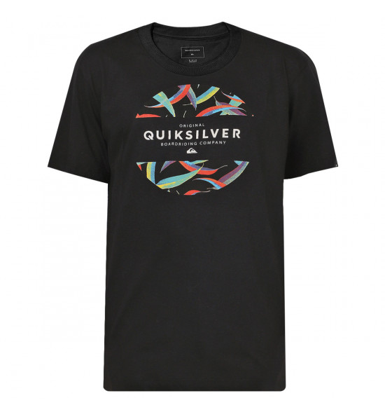 Camiseta Quiksilver Mixed Prints Preta