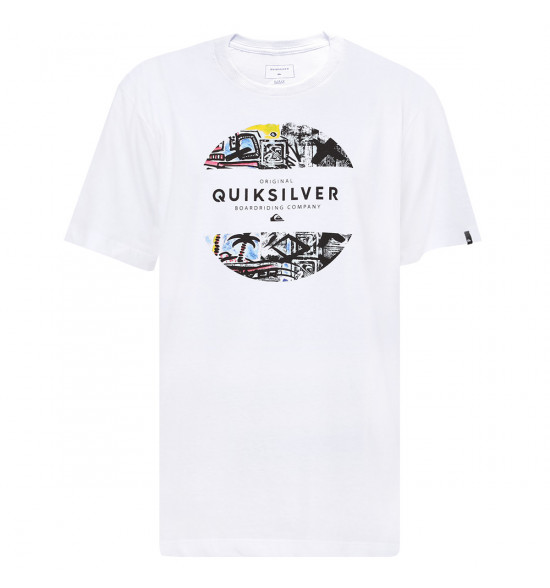 Camiseta Quiksilver Mixed Prints Branco