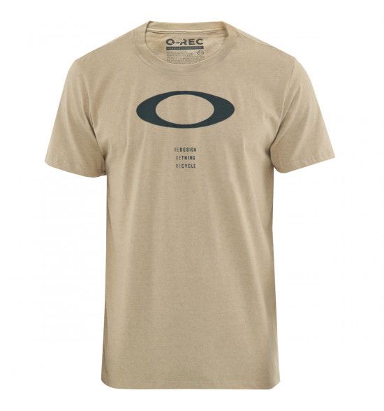 Camiseta Oakley O Rec Ellipse Tee Bege