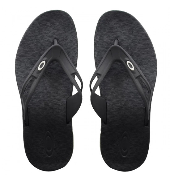 Chinelo Oakley Rest Radioactive Jet Black