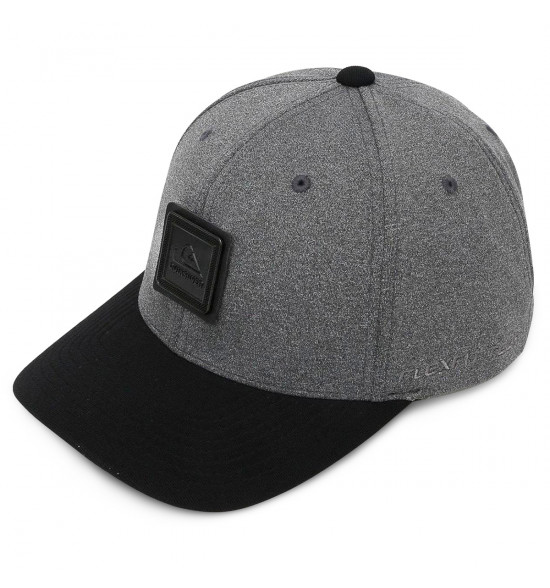 Boné Quiksilver Snap Plate Patch Cinza