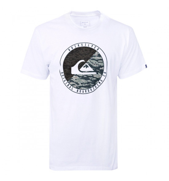 Camiseta Quiksilver Camo Board Branco