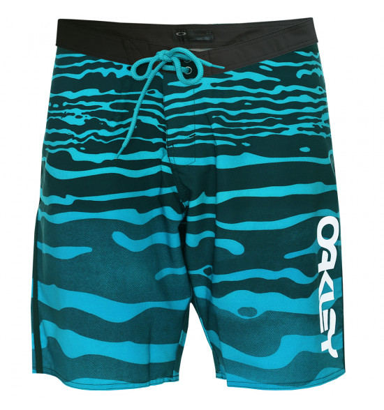 Bermuda Água Oakley Frog Boardshorts Verde