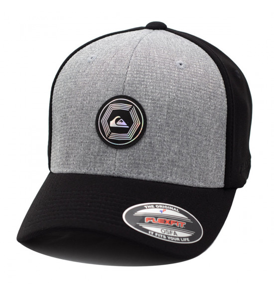 Boné Quiksilver Hologram Round Boy Imp Preto
