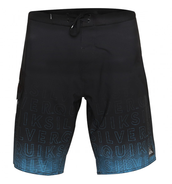 Bermuda Água Quiksilver Boardshort Division Word 21 Preta