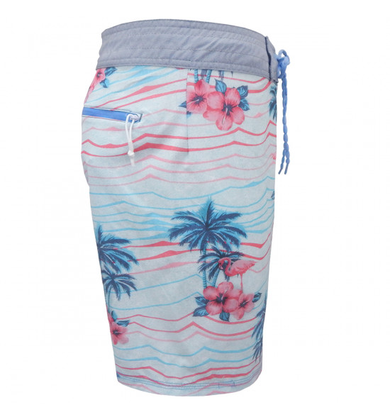 Rx Bermuda Água Alma de Praia Boardshort Pelicano - 2