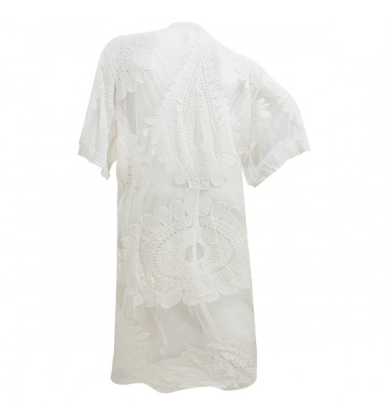 Saída de Praia Kimono Alma de Praia Off White - 2