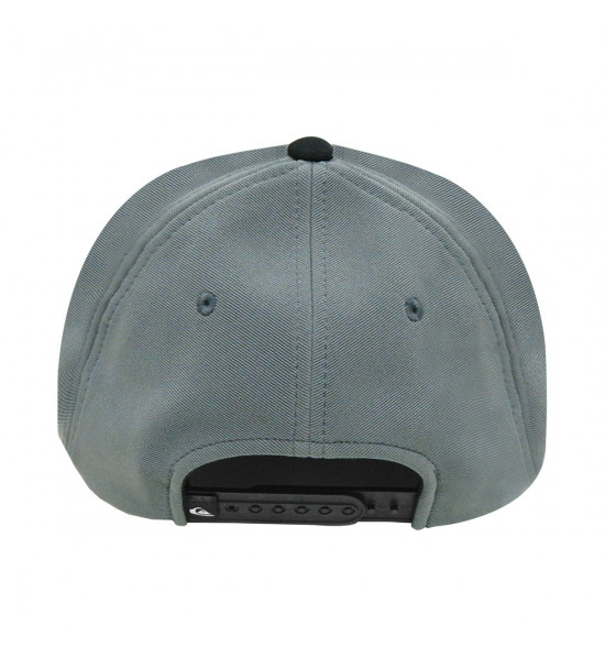 Boné Quiksilver Snap Block Patch Cinza Escuro - 2