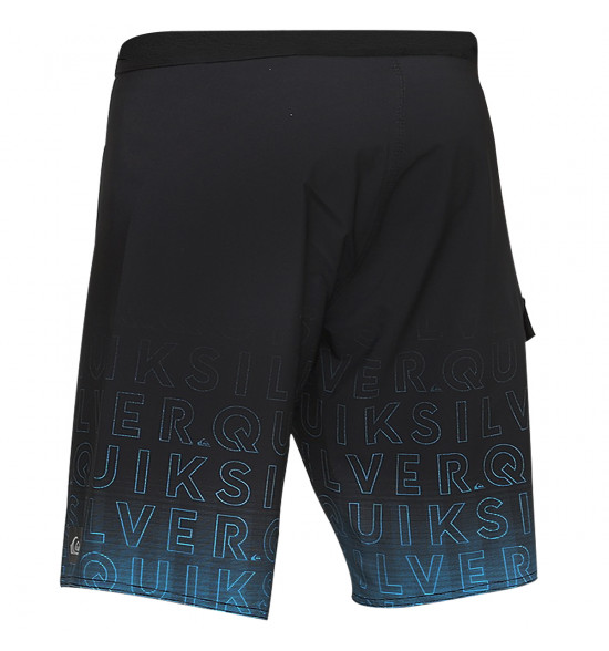 Bermuda Água Quiksilver Boardshort Division Word 21 Preta - 2